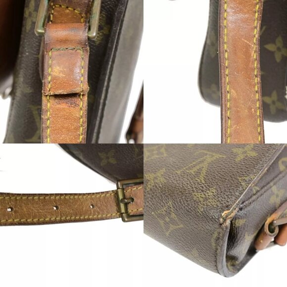 LOUIS VUITTON Saint Cloud GM Shoulder Bag Monogram Leather Brown - Picture 13 of 16